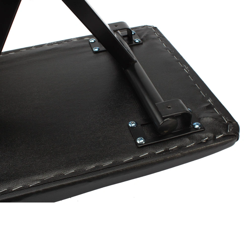 Adjustable Folding Piano Bench Stool Seat Black view 5