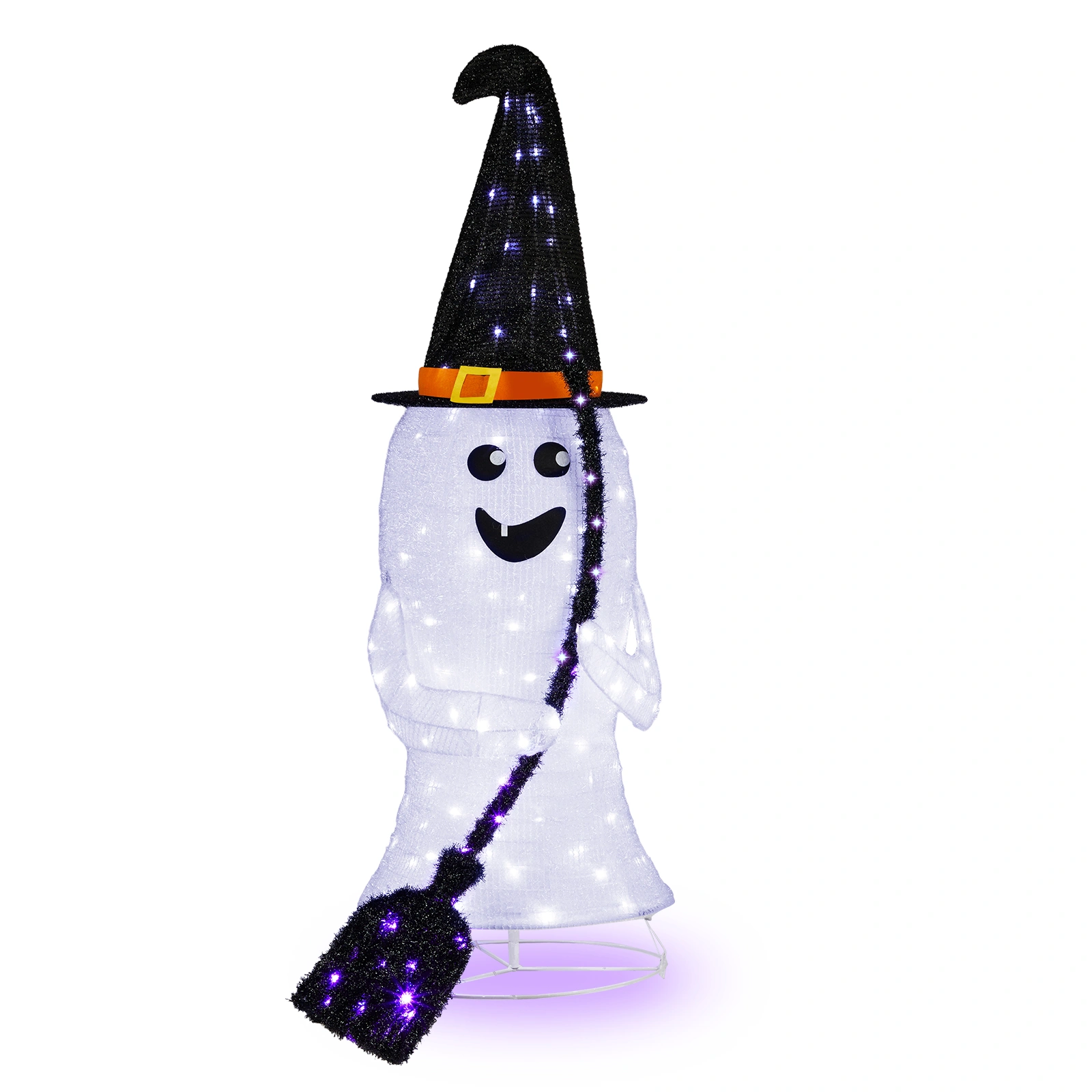 4ft Ghost 100LED Lighted Outdoor Halloween Decorations