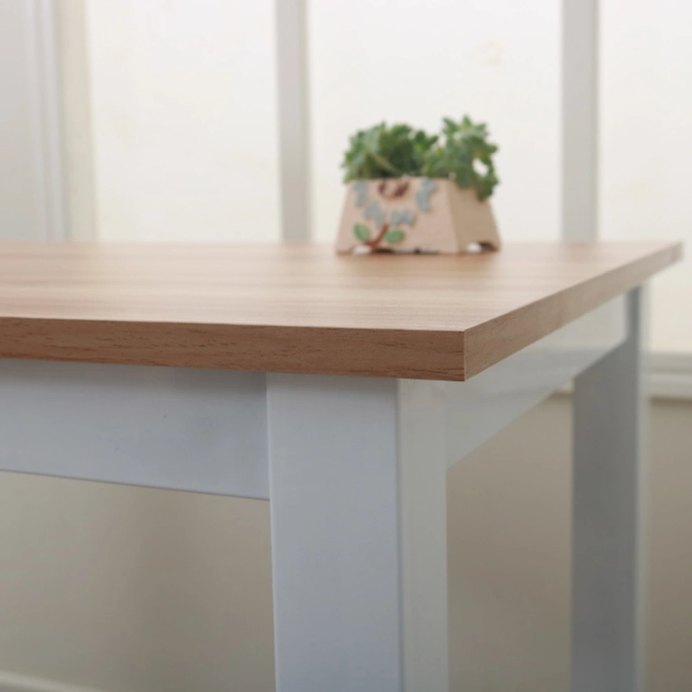 110cm Oak Wood Computer Desk - High Strength Study Table view 2