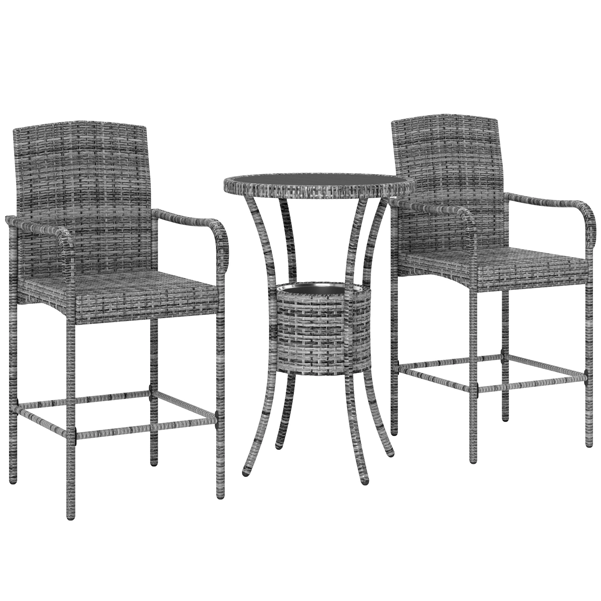 Premium Garden Rocking Chair - All-Weather Outdoor Rocker with Thick Cushion, Sturdy Metal Frame, Relaxing Patio Chair for Yard