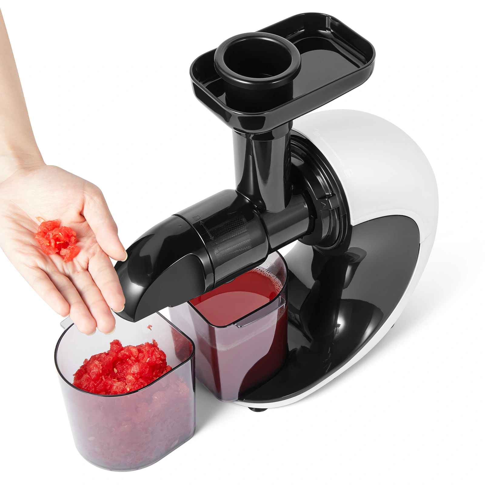 Slow Juicer Masticating Juicer Extractor for Fruits and Vegetables, Low Speed Cold Press Juicing Machine view 2