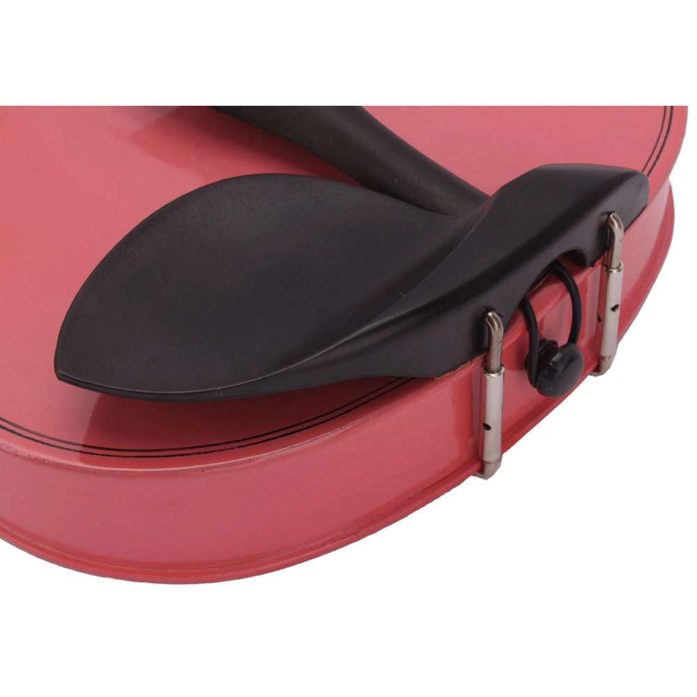 1/8 Size Acoustic Violin Case with Bow & Rosin, Pink Hard Shell Protective Case for Beginners, Includes Shoulder Strap & Accessories Pocket view 11