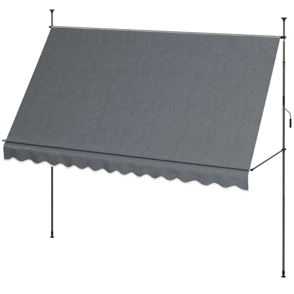 Window Awning Canopy - Outdoor UV Rain Protection Sunshade for Home & Patio