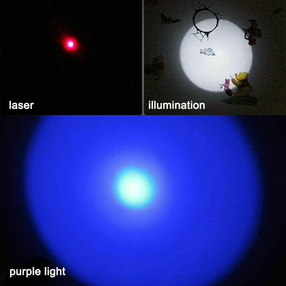 3 in1 1mw USB Rechargeable Pet Toy Pen Flashlight Red laser Beam UV Light 3-Modes Lamp (US Logistics For USPS/DHL/Fedex/UPS. No designated logistics accepted,TK/TMEU only For self-pickup) view 10