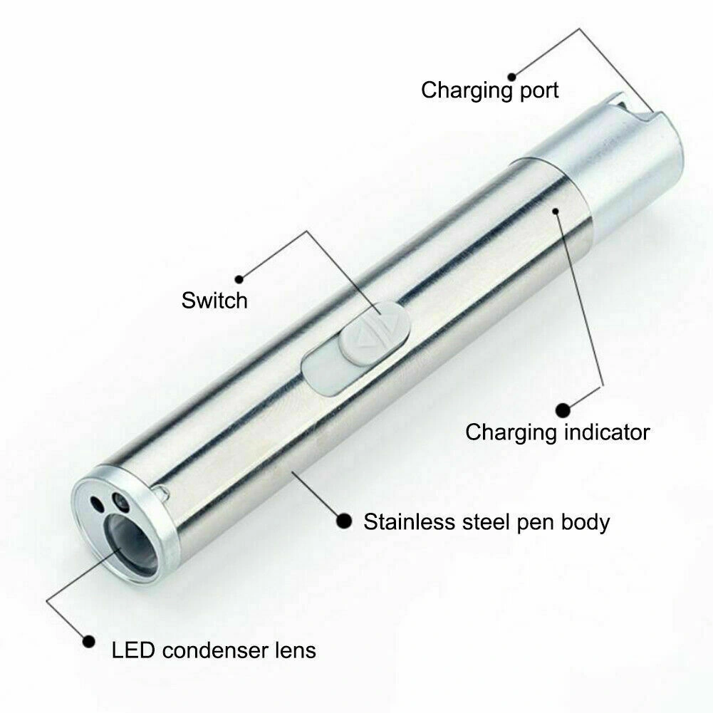 3 in1 1mw USB Rechargeable Pet Toy Pen Flashlight Red laser Beam UV Light 3-Modes Lamp (US Logistics For USPS/DHL/Fedex/UPS. No designated logistics accepted,TK/TMEU only For self-pickup) view 3