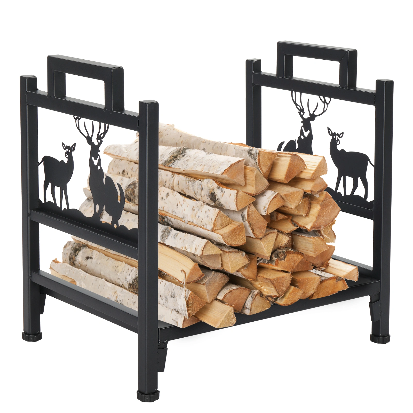 Single Layer Firewood Holder With Animal Pattern view 12