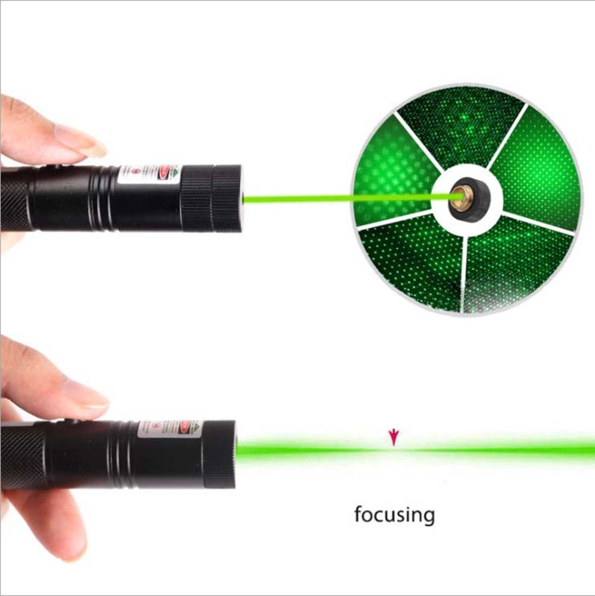 USB Rechargeable 532nm Green Laser Pointer Pen, Astronomy Star Beam Laser with USB Cable view 2