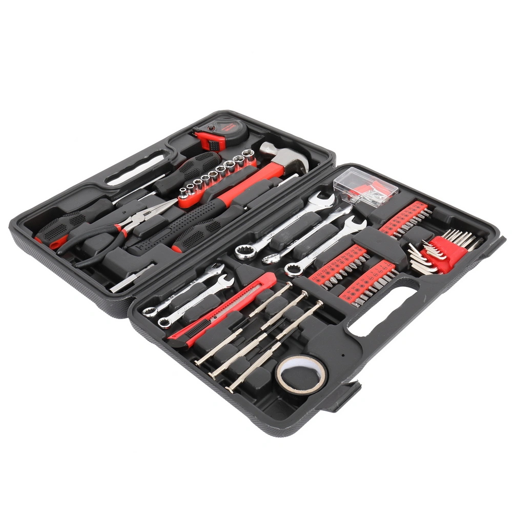 148pcs Iron Household Tool Set Red view 3