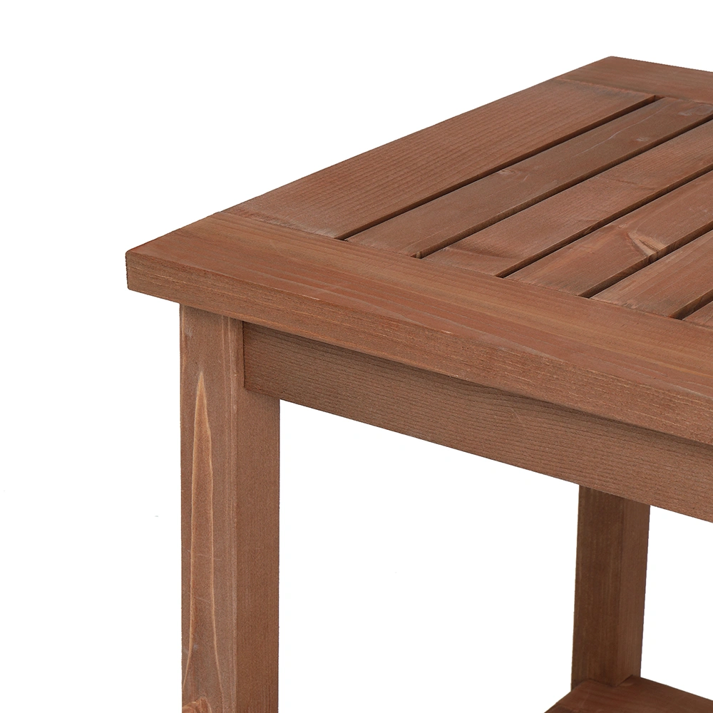 Square Wood Side Table Carbonized Color view 13