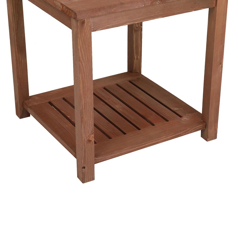Square Wood Side Table Carbonized Color view 15
