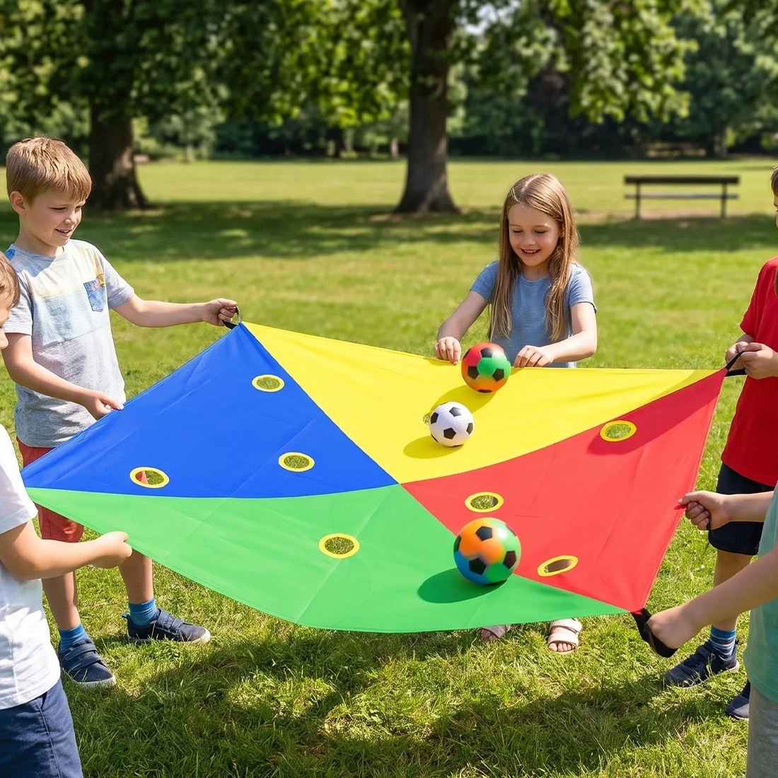 Cornhole Toss Game Set - 4 Color Outdoor Indoor Party Board Game with 6 Bean Bags