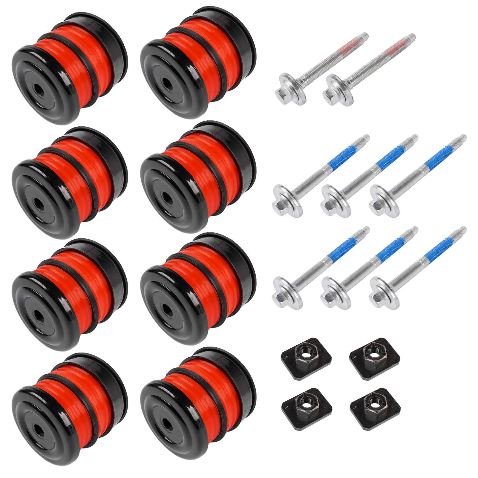 8X Silicone Body Mount Bushings and Cushion Bolts Kit Replacement for F-250 F-350 2008-2016 13848 view 3