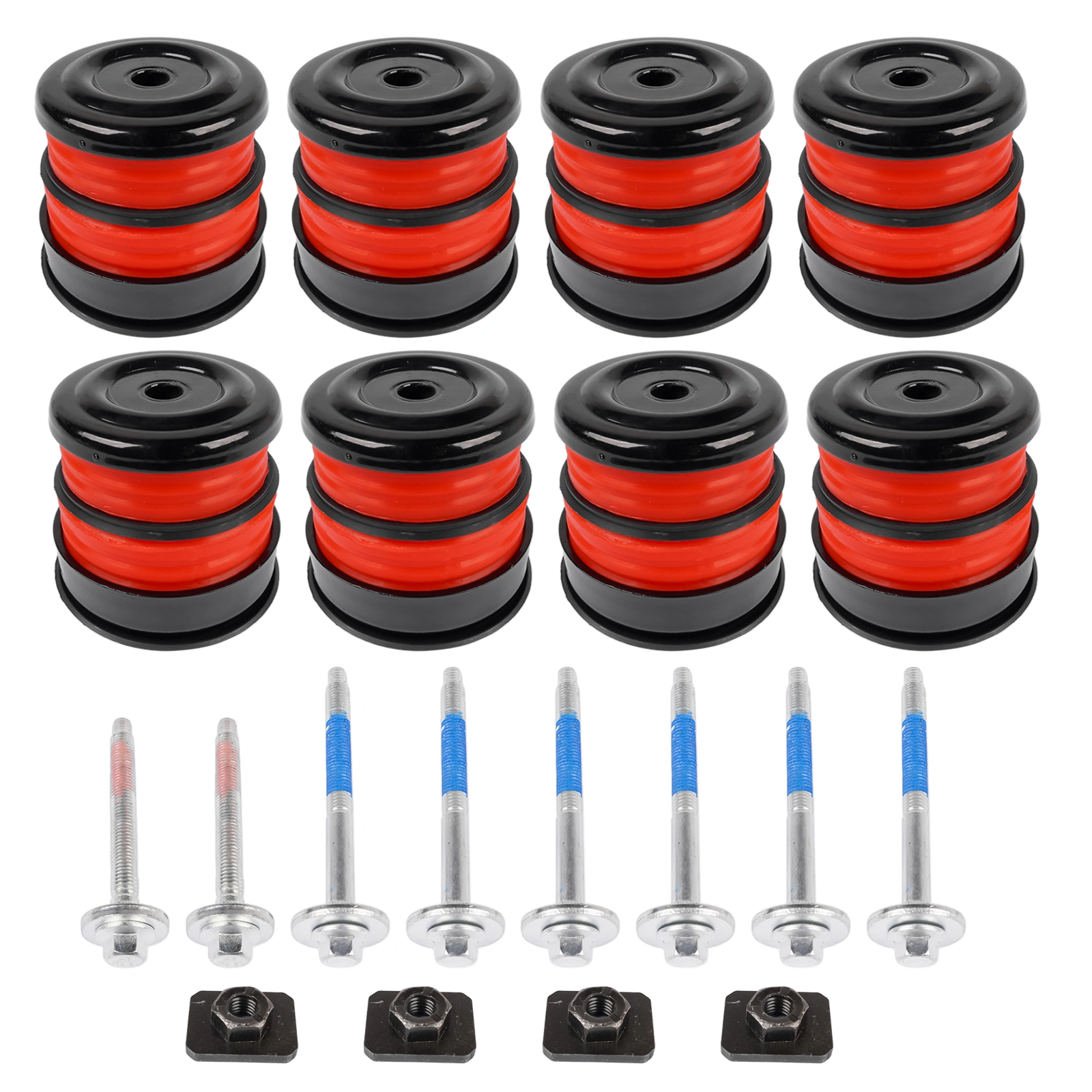 8X Silicone Body Mount Bushings and Cushion Bolts Kit Replacement for F-250 F-350 2008-2016 13848 view 7