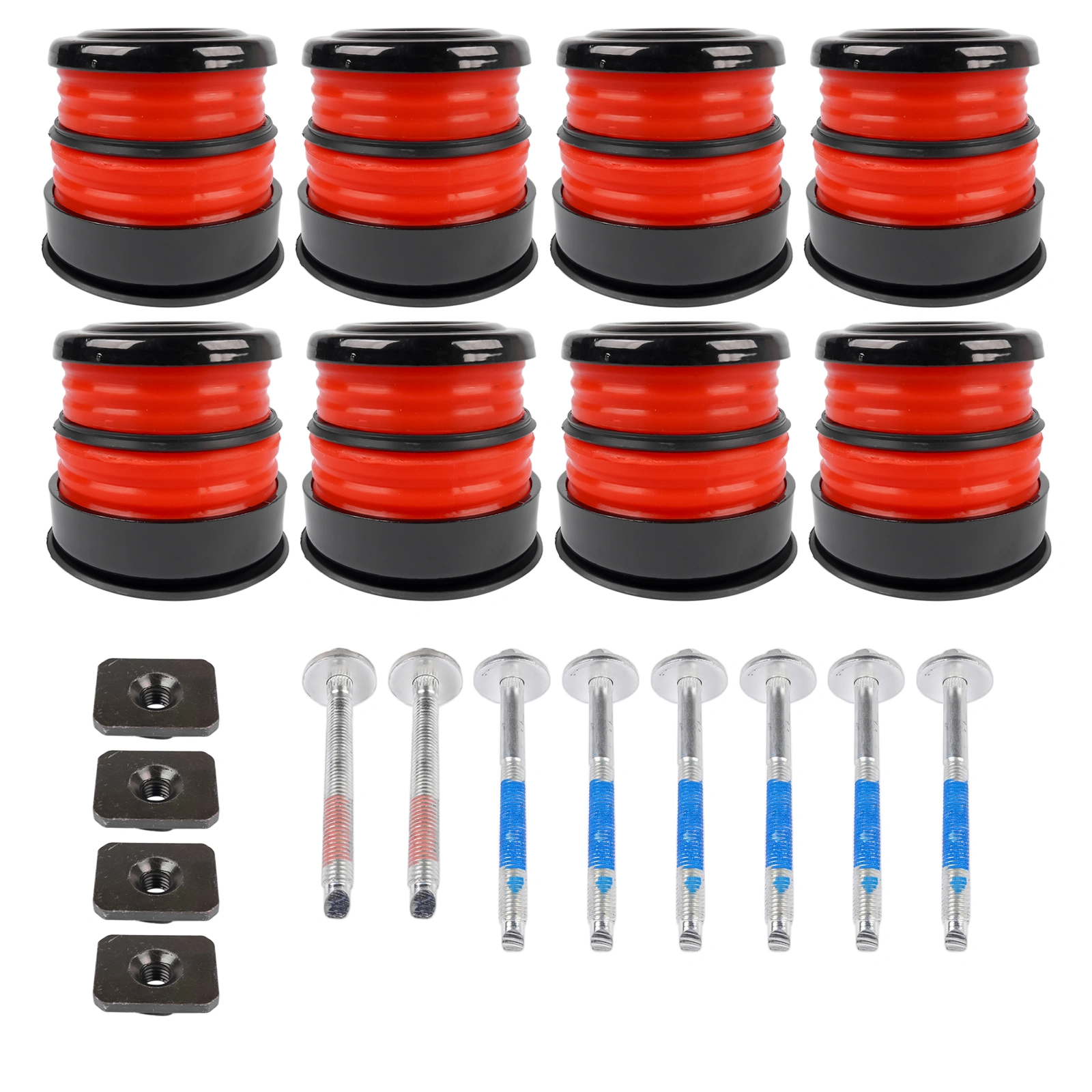 8X Silicone Body Mount Bushings and Cushion Bolts Kit Replacement for F-250 F-350 2008-2016 13848 view 8