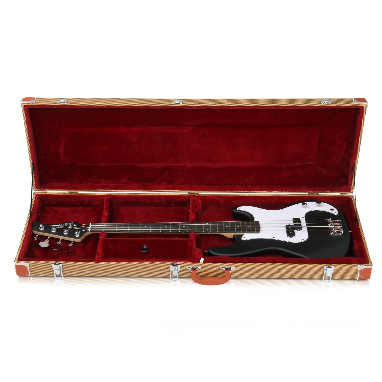 High Grade Electric Guitar Square Hard Case Flat Yellow view 12