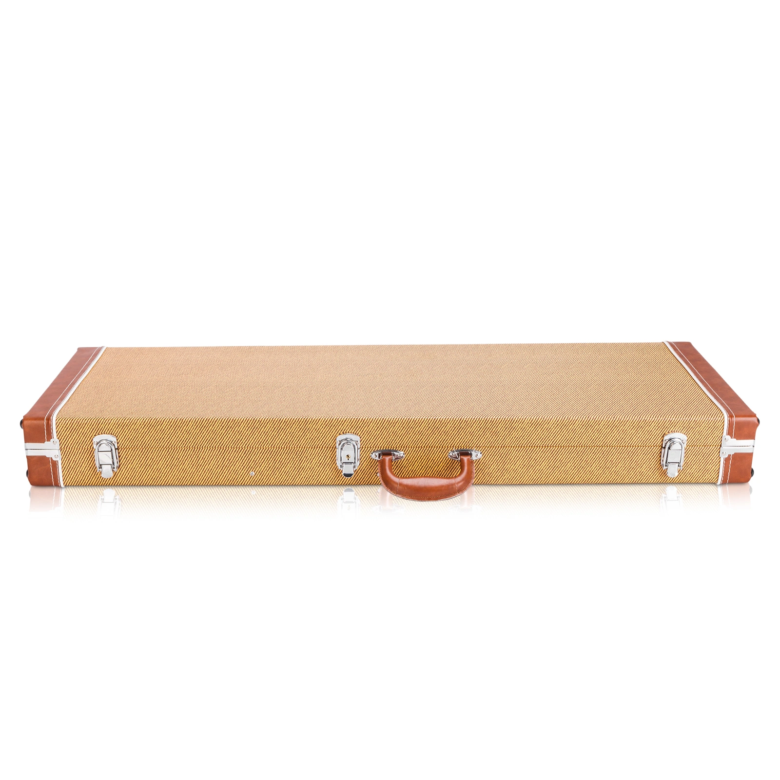 High Grade Electric Guitar Square Hard Case Flat Yellow view 3