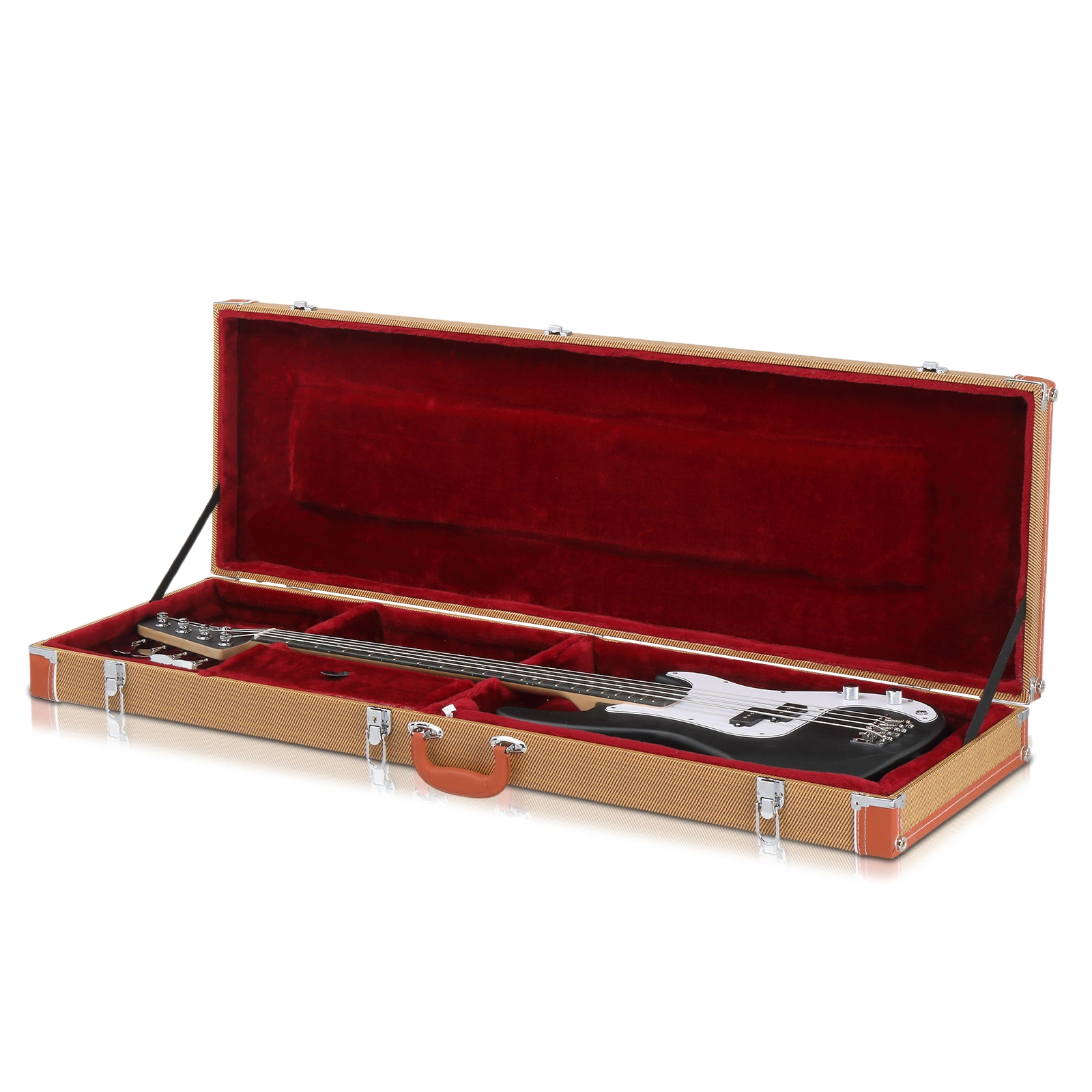 High Grade Electric Guitar Square Hard Case Flat Yellow view 9