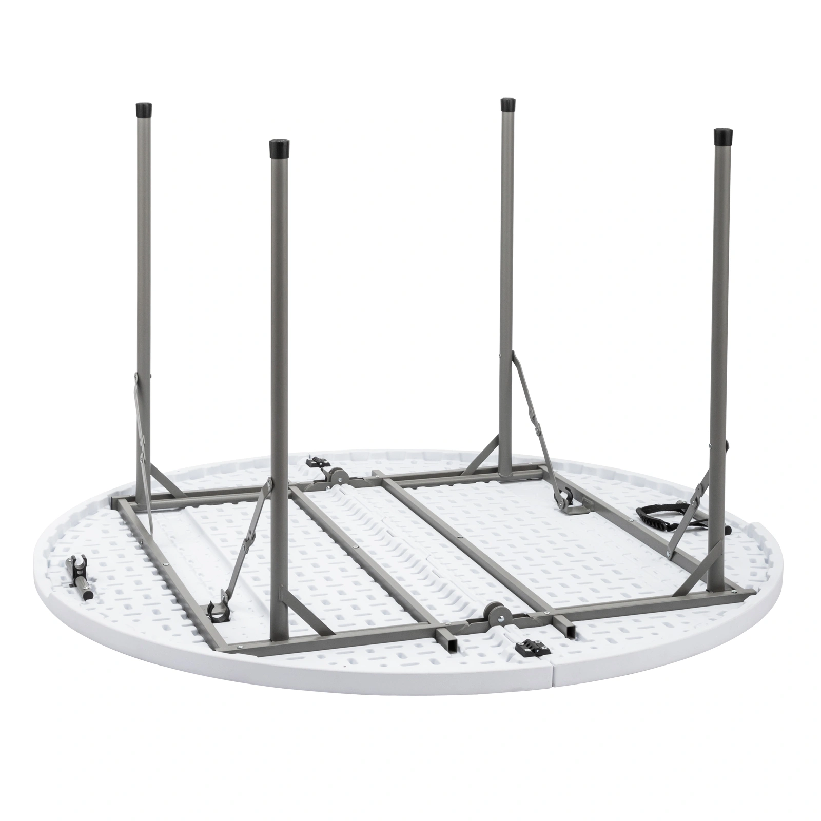 48inch Round Folding Table Outdoor Folding Utility Table White view 20