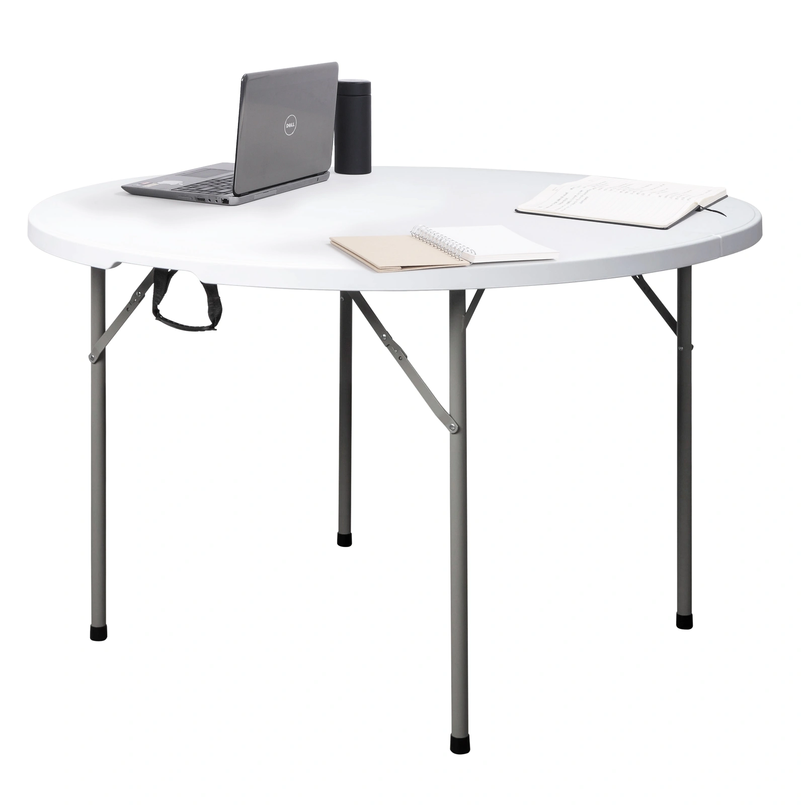 48inch Round Folding Table Outdoor Folding Utility Table White view 8
