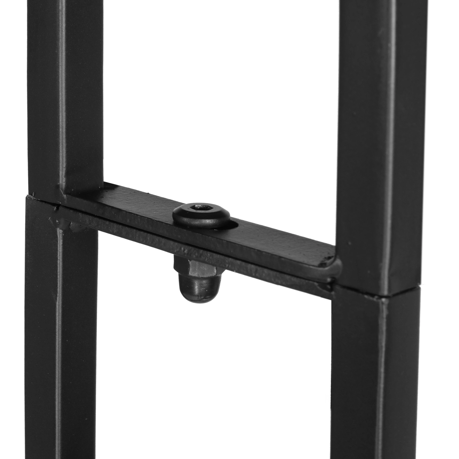 134*59*213cm Double Layer Iron Art Arc Top Iron Arch Black view 8