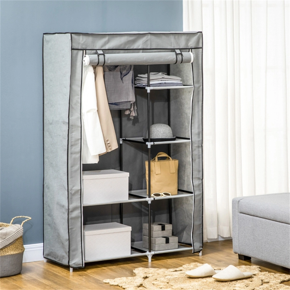 Chester Style Storage Dresser Cabinet - Modular Locker Unit for Home Organization, Hallway, or Entryway
