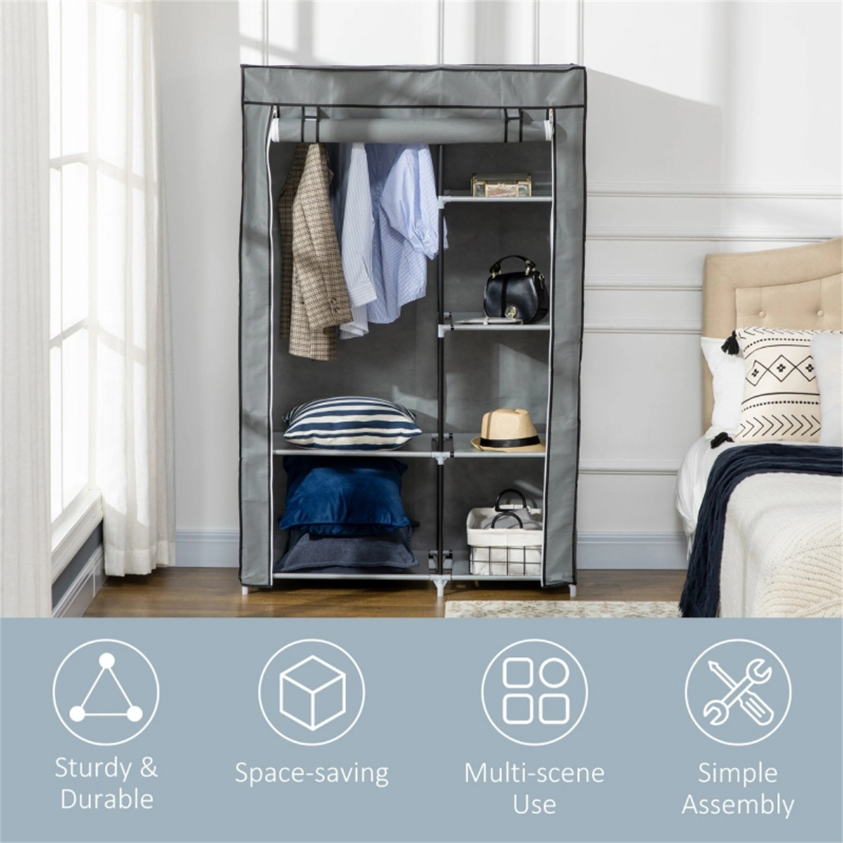 Chester Style Storage Dresser Cabinet - Modular Locker Unit for Home Organization, Hallway, or Entryway view 2