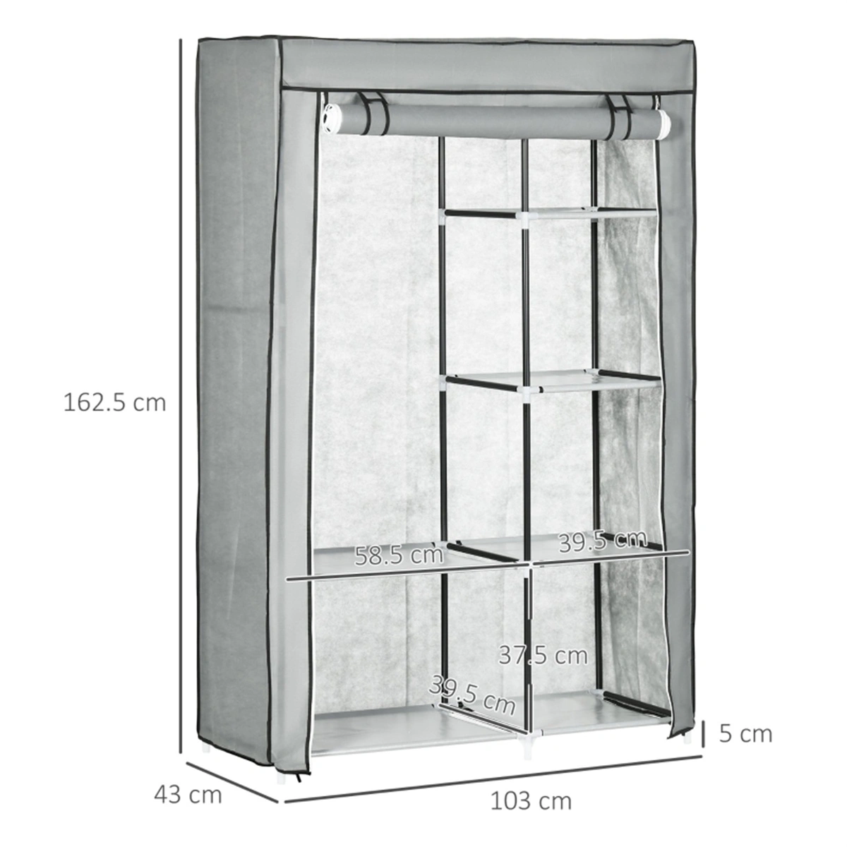 Chester Style Storage Dresser Cabinet - Modular Locker Unit for Home Organization, Hallway, or Entryway view 3