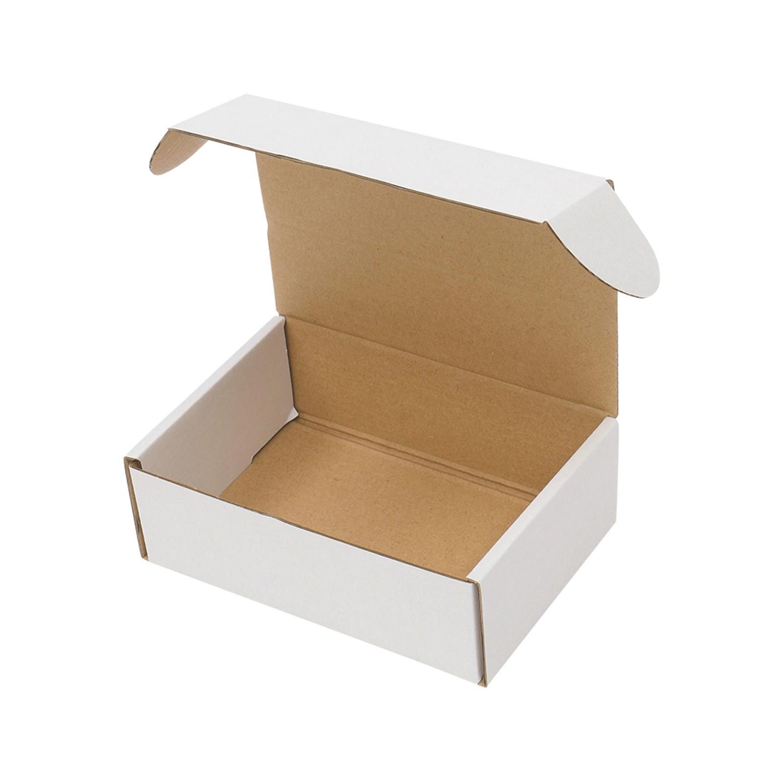 50 Corrugated Paper Boxes 6x4x2 "(15.2 * 10 * 5cm) White Outside and Yellow Inside view 7