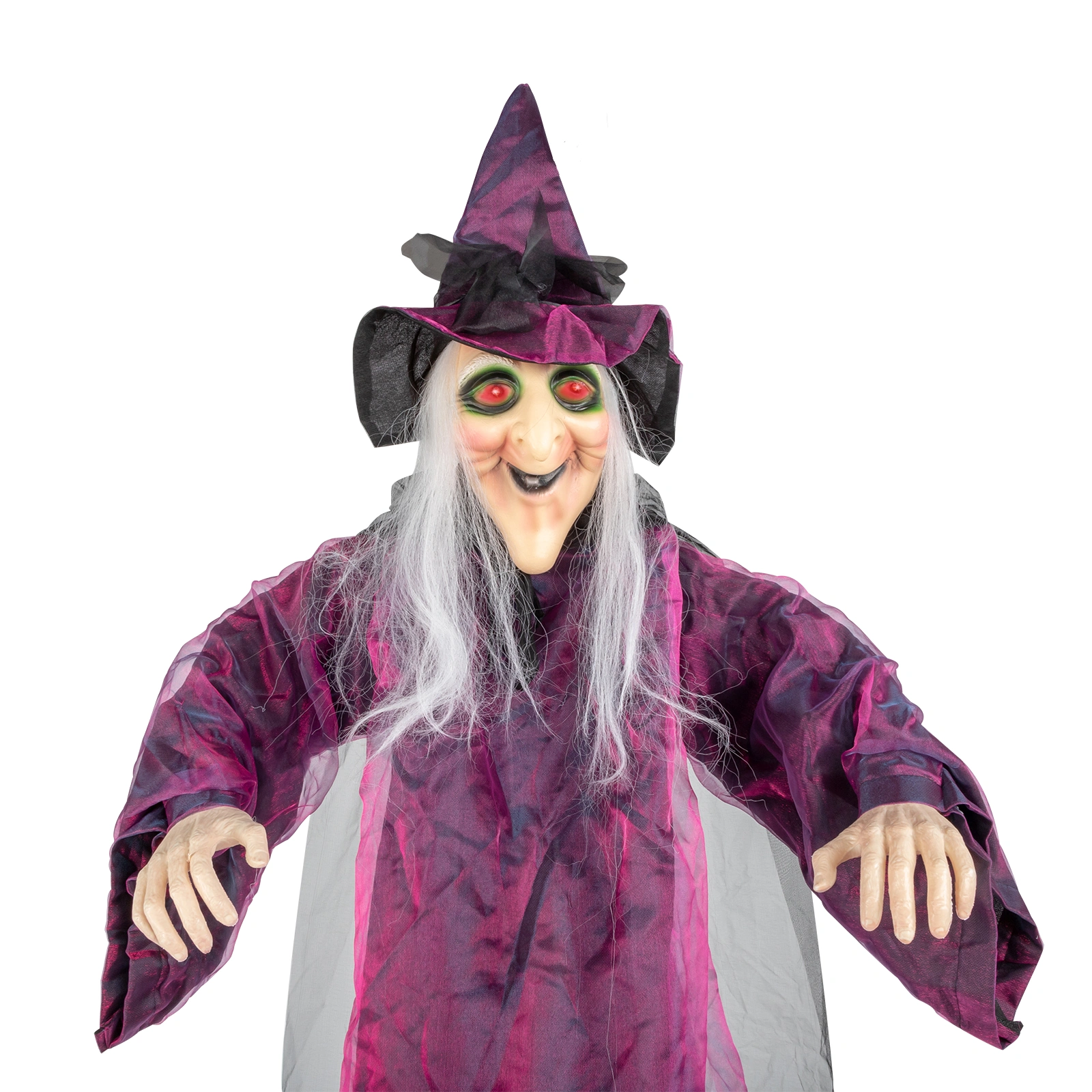 71in Life Size Hanging Witch Talking Halloween Everyday Decoration view 11