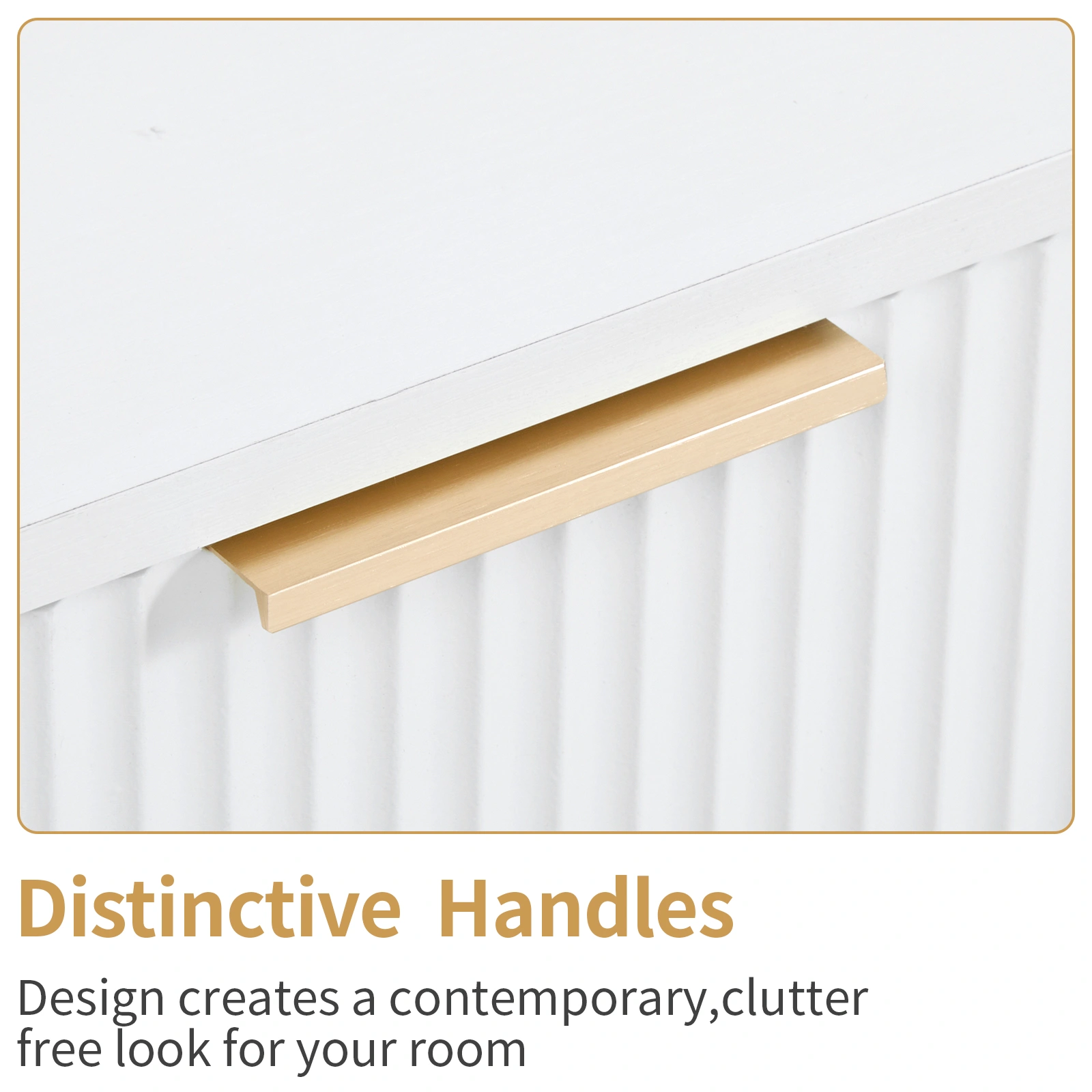 White P2 Particle Board and Density Board 724194cm Wavy Pattern Drawer Front Four-Level Five-Drawer Cabinet view 13
