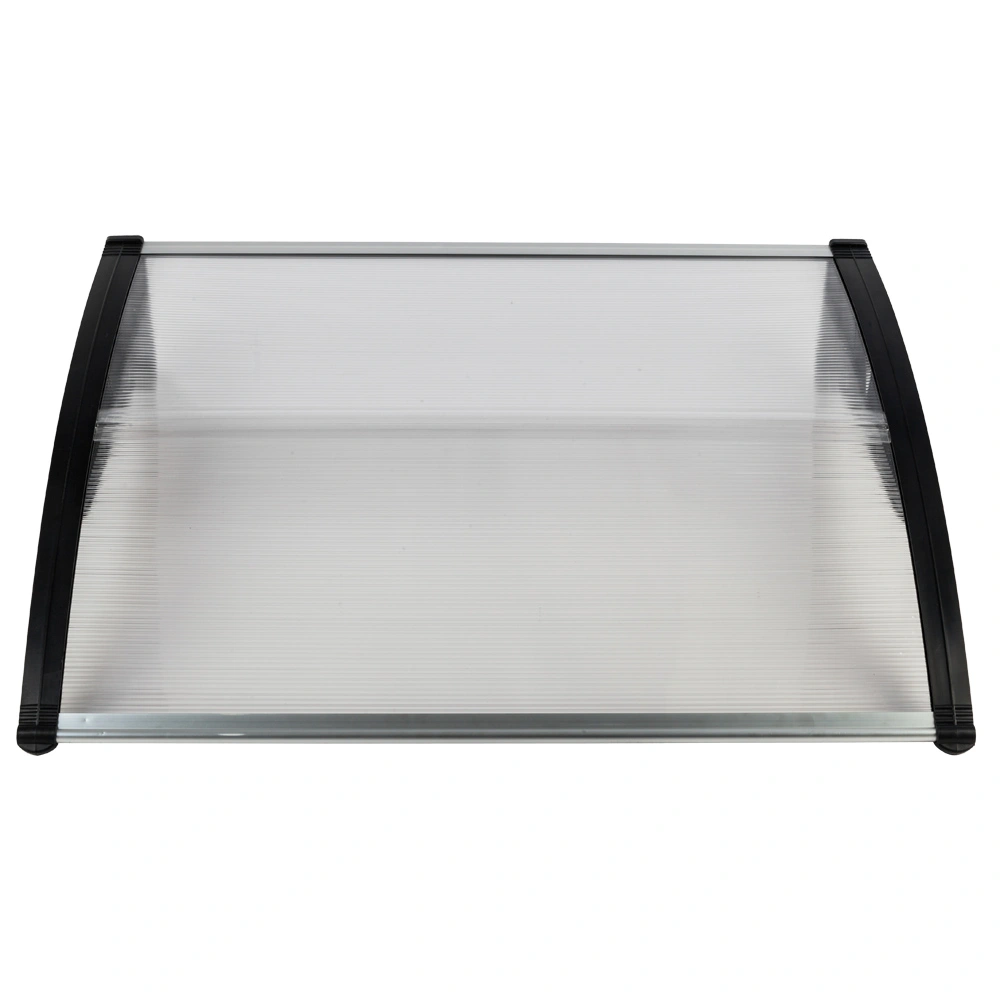 HT-100 x 80 Household Application Door & Window Rain Cover Eaves Canopy White & Black Bracket view 30