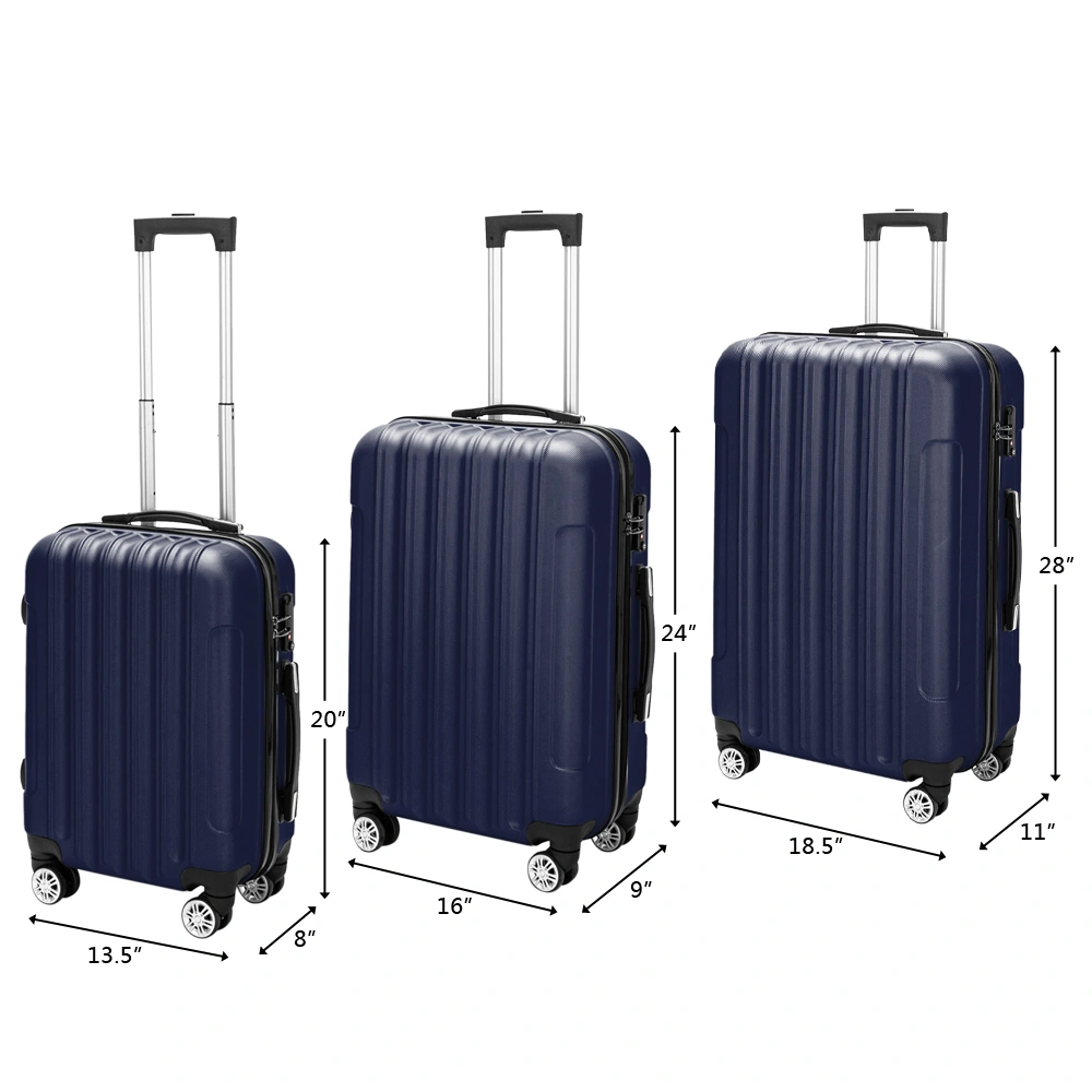 24 Inch Hard Shell Carry On Luggage - Lightweight Cabin Suitcase with Spinner Wheels, Ryanair British Airways Approved, Travel Ready view 3