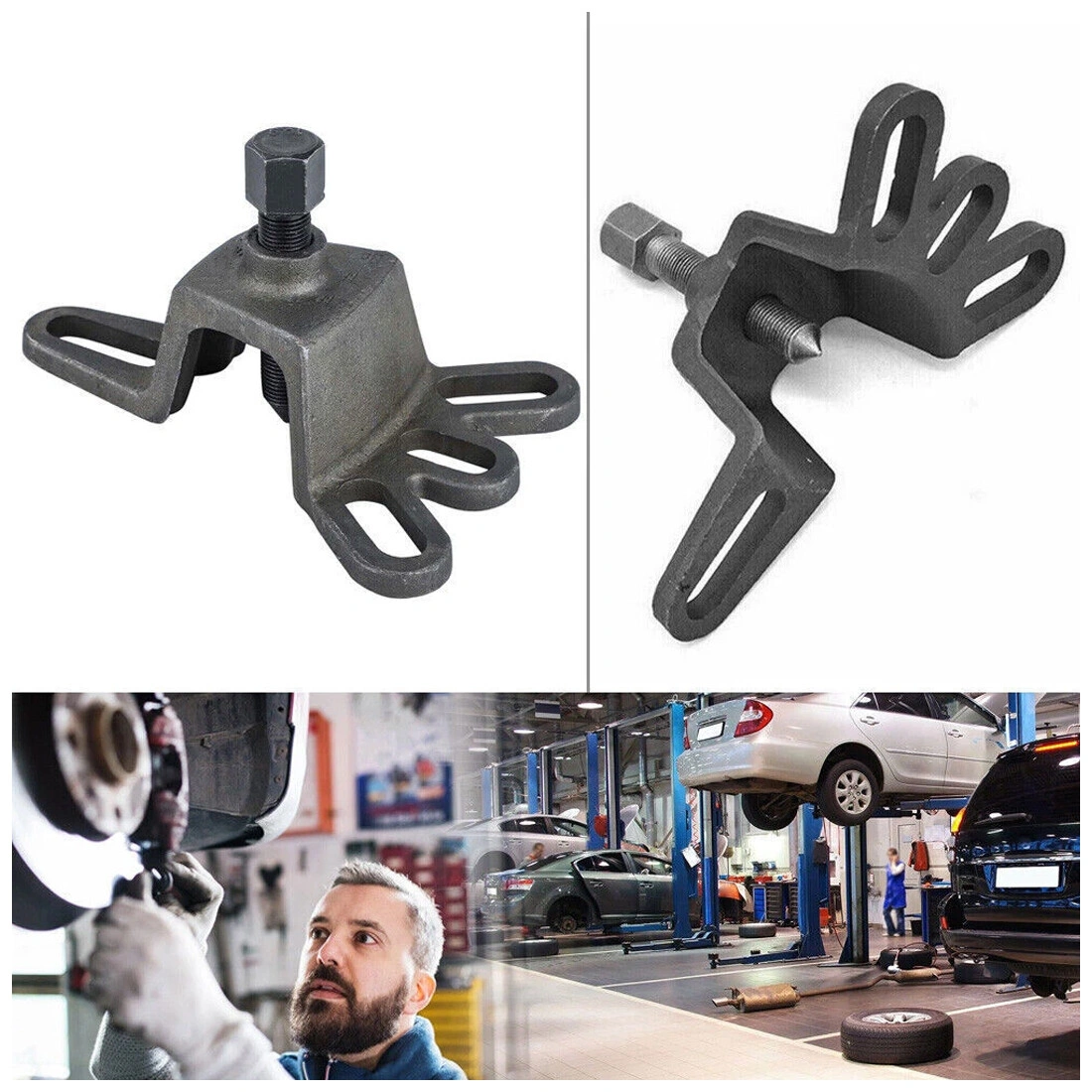 Wheel Hub Puller Vehicle Brake Drum Bearing Extractor Tool - 3 Jaw Gear Type Hub Remover view 5