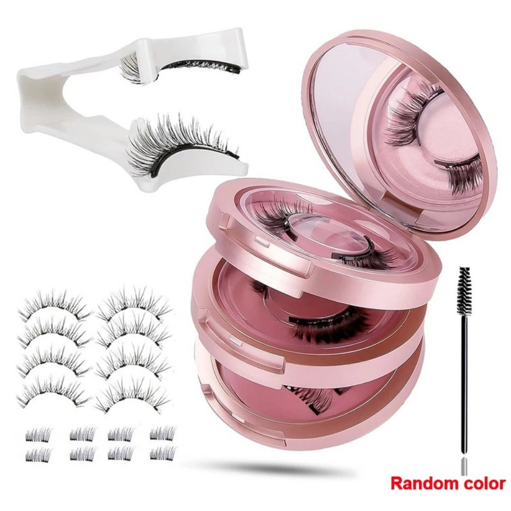 Magnetic Eyelashes 8 Pairs Kit with Applicator - Natural Look False Lashes for Eyes view 4
