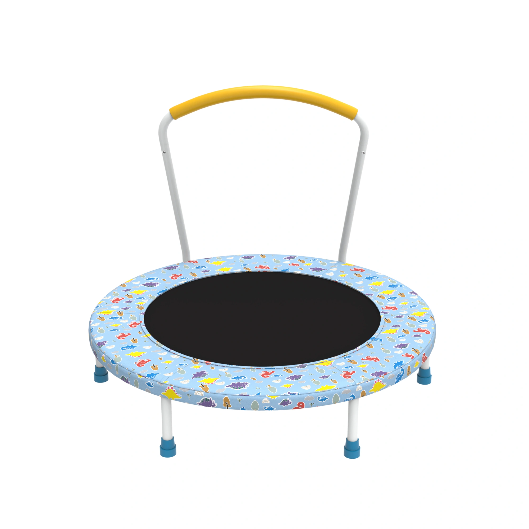 36 Inch Mini Trampoline for Kids Ages 1-6 with Safety Handle, Indoor Outdoor Bounce Jumping Trampoline for Toddlers