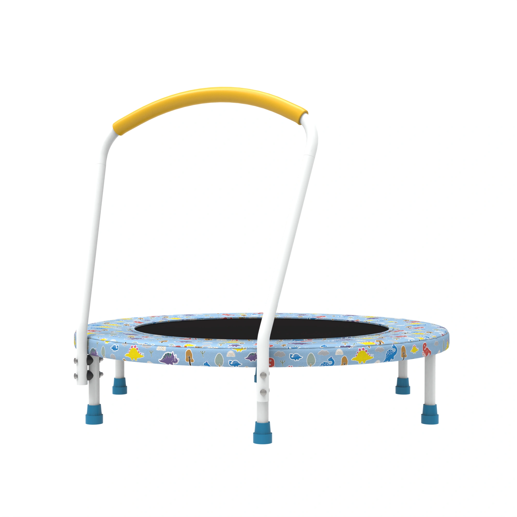 36 Inch Mini Trampoline for Kids Ages 1-6 with Safety Handle, Indoor Outdoor Bounce Jumping Trampoline for Toddlers view 5