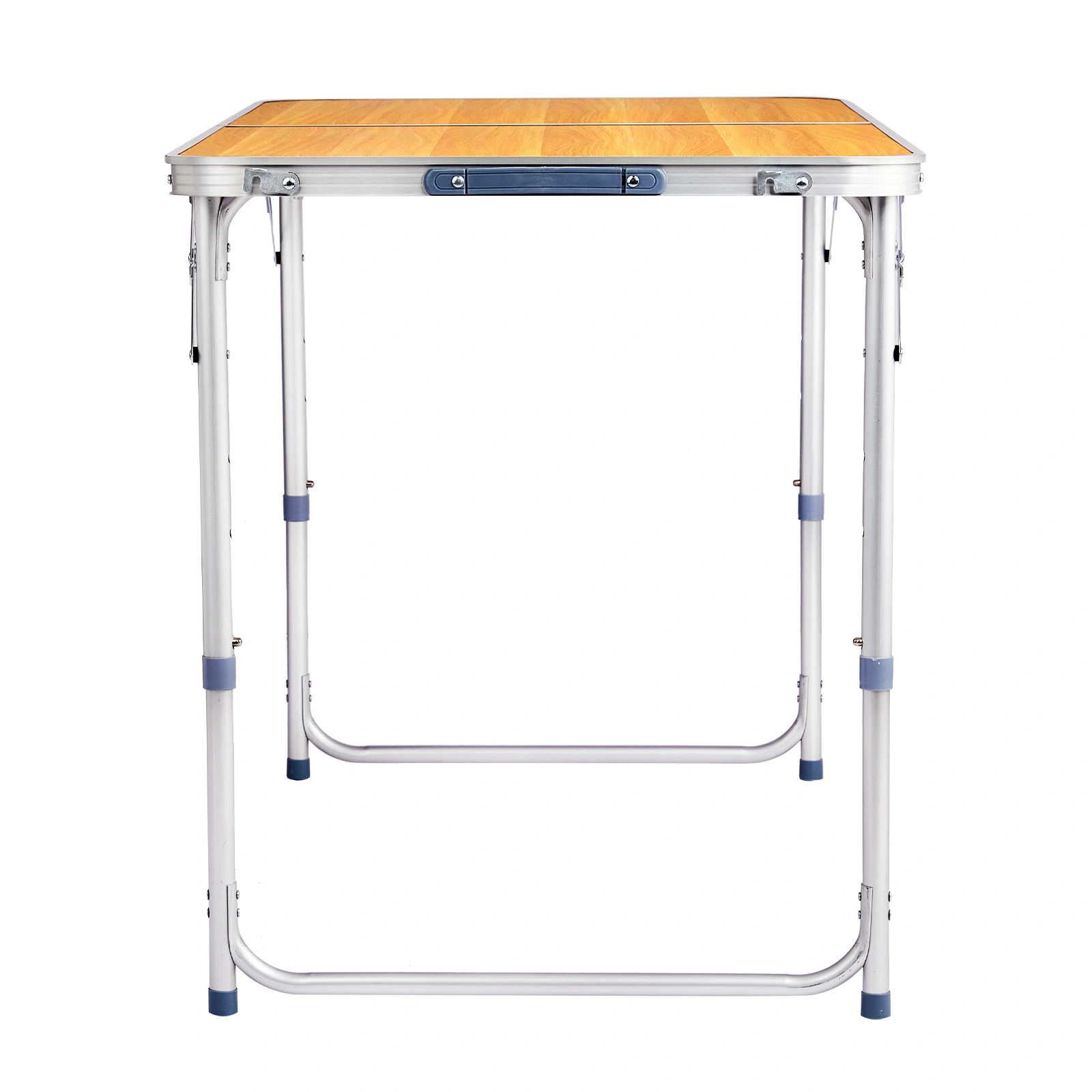 4Ft Portable Multipurpose Folding Table wood grain color view 5