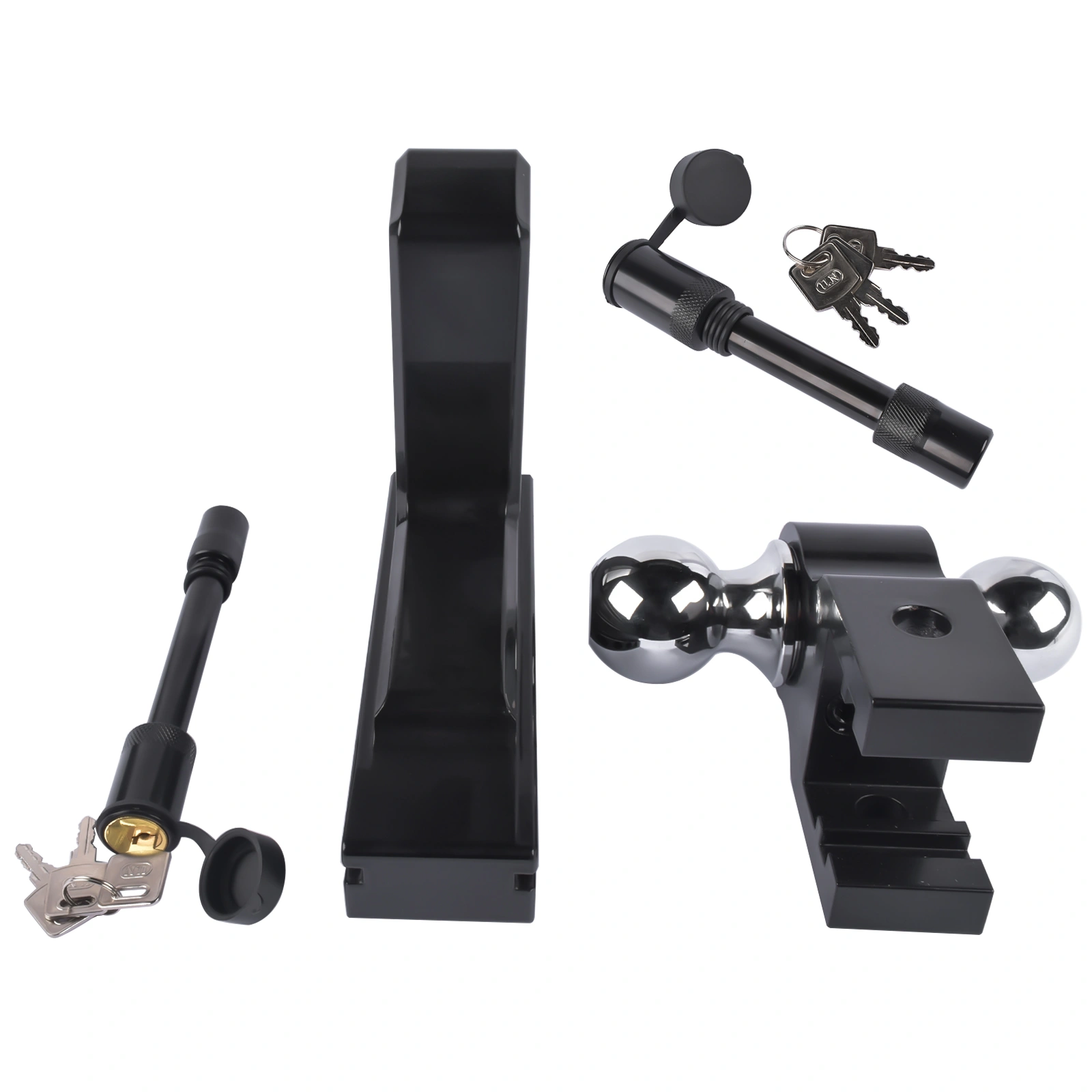 Adjustable 2" Receiver Trailer Hitch, 6-Inch Drop Rise Aluminum Tow Hitch view 7