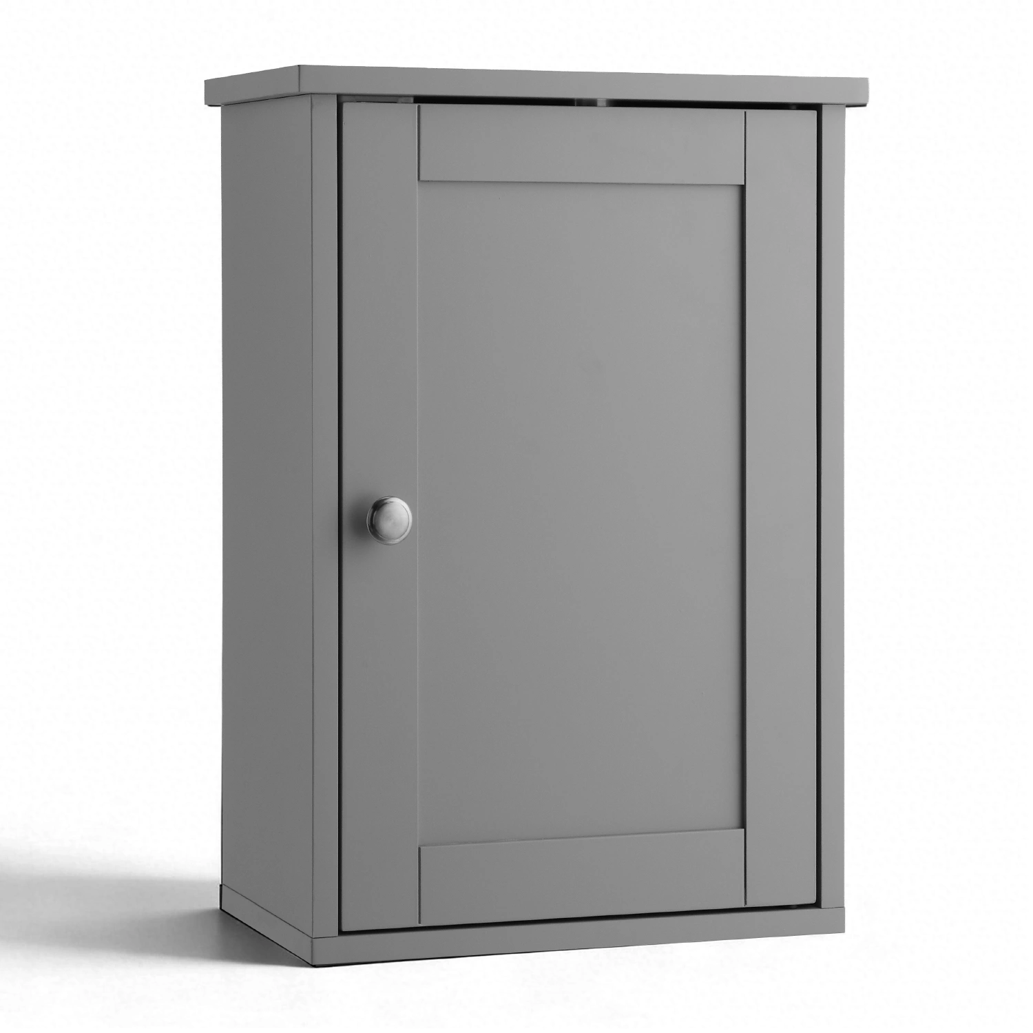 Gray P2 MDF painted finish, 34.6*20*50cm, single door with one shelf, bathroom vanity view 12