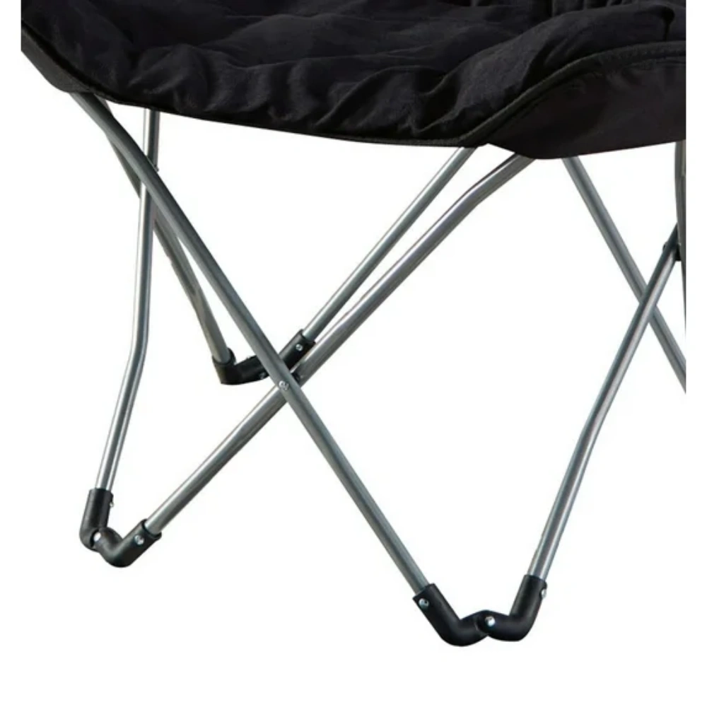 Micro Suede Fabric Butterfly Folding Chair, Black (Shipment from Walmart) view 2