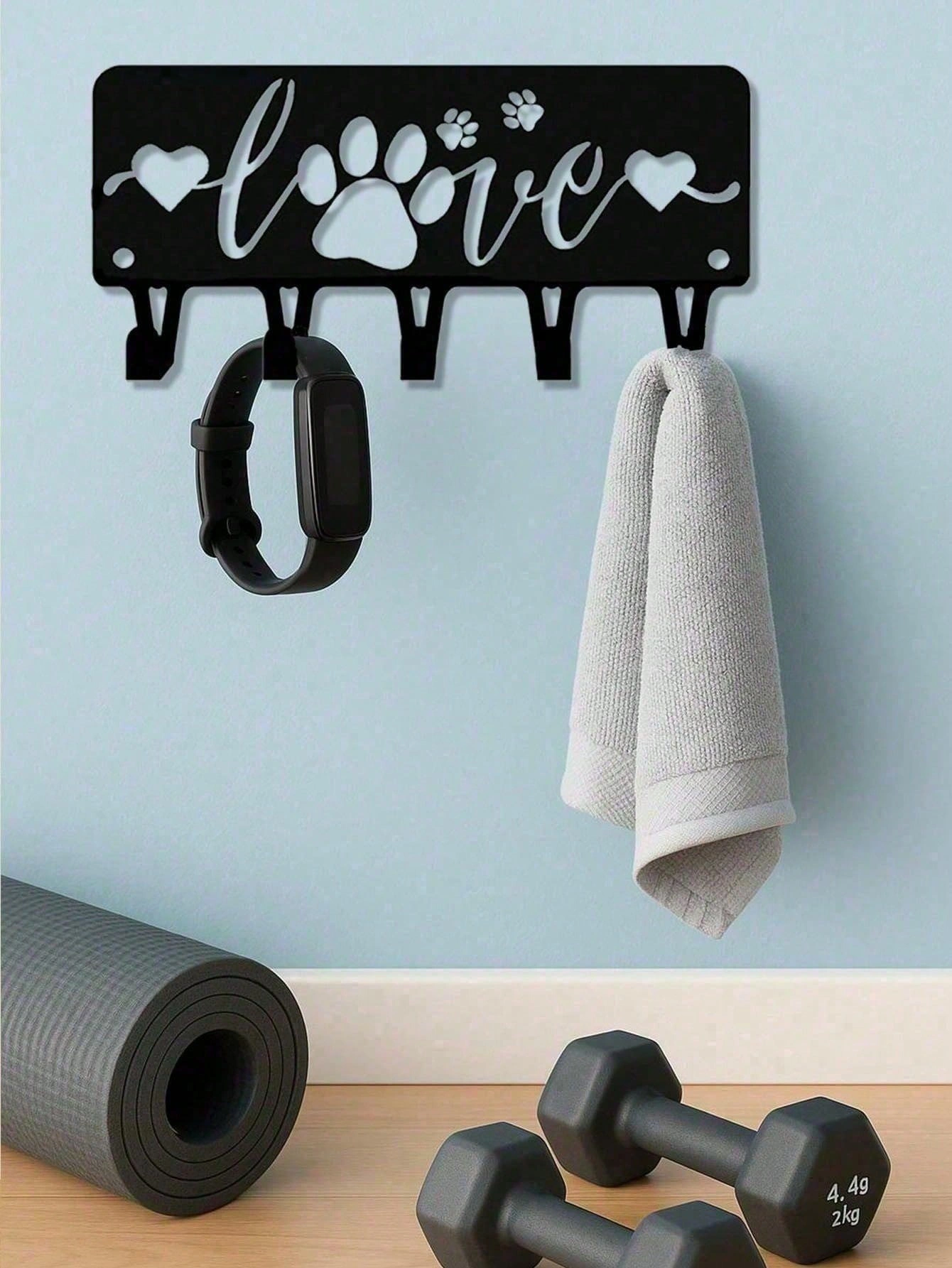 CIFbuy Modern Puppy Wall Key Holder Hooks Set for Keys Coats Towels Entryway Kitchen view 6