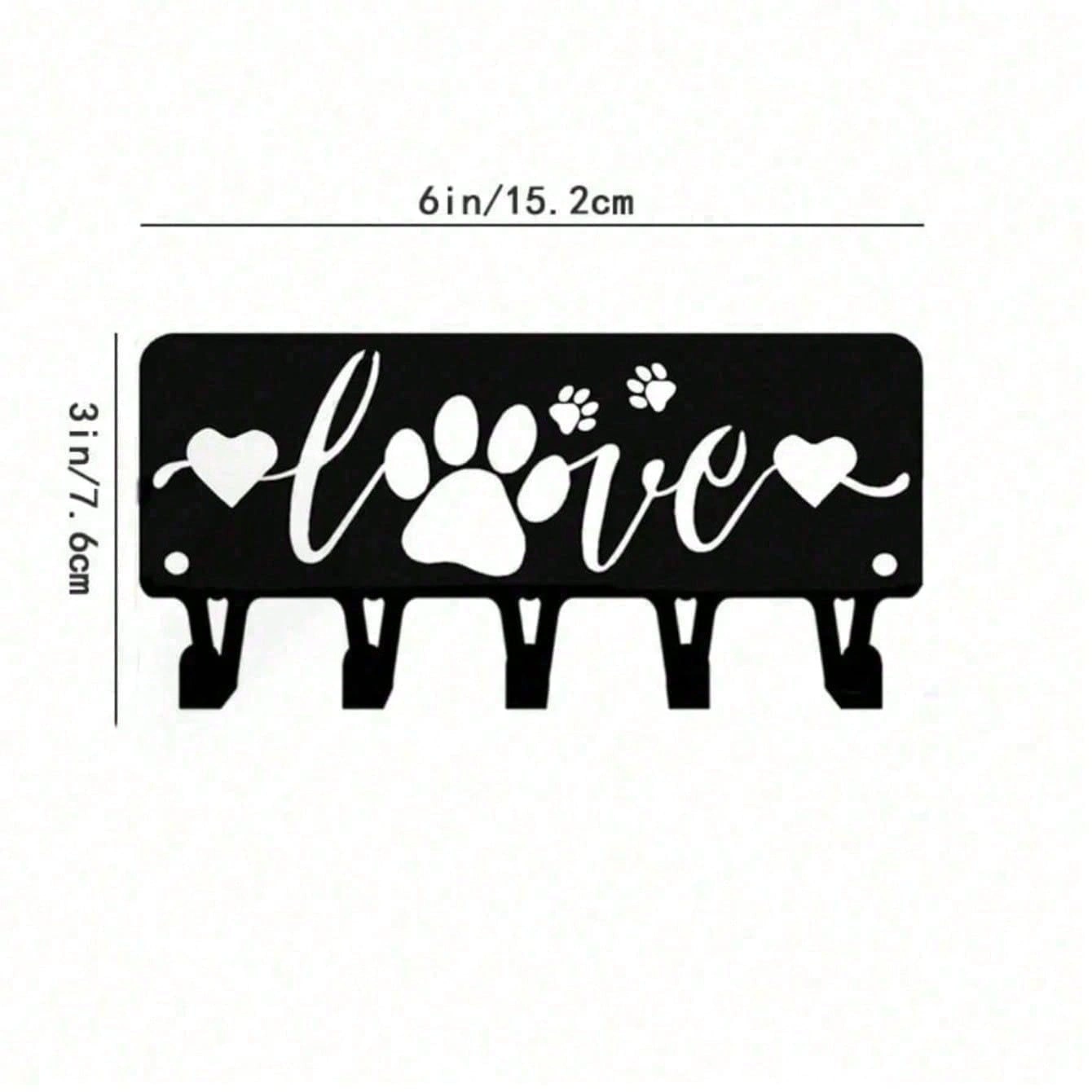 CIFbuy Modern Puppy Wall Key Holder Hooks Set for Keys Coats Towels Entryway Kitchen view 7