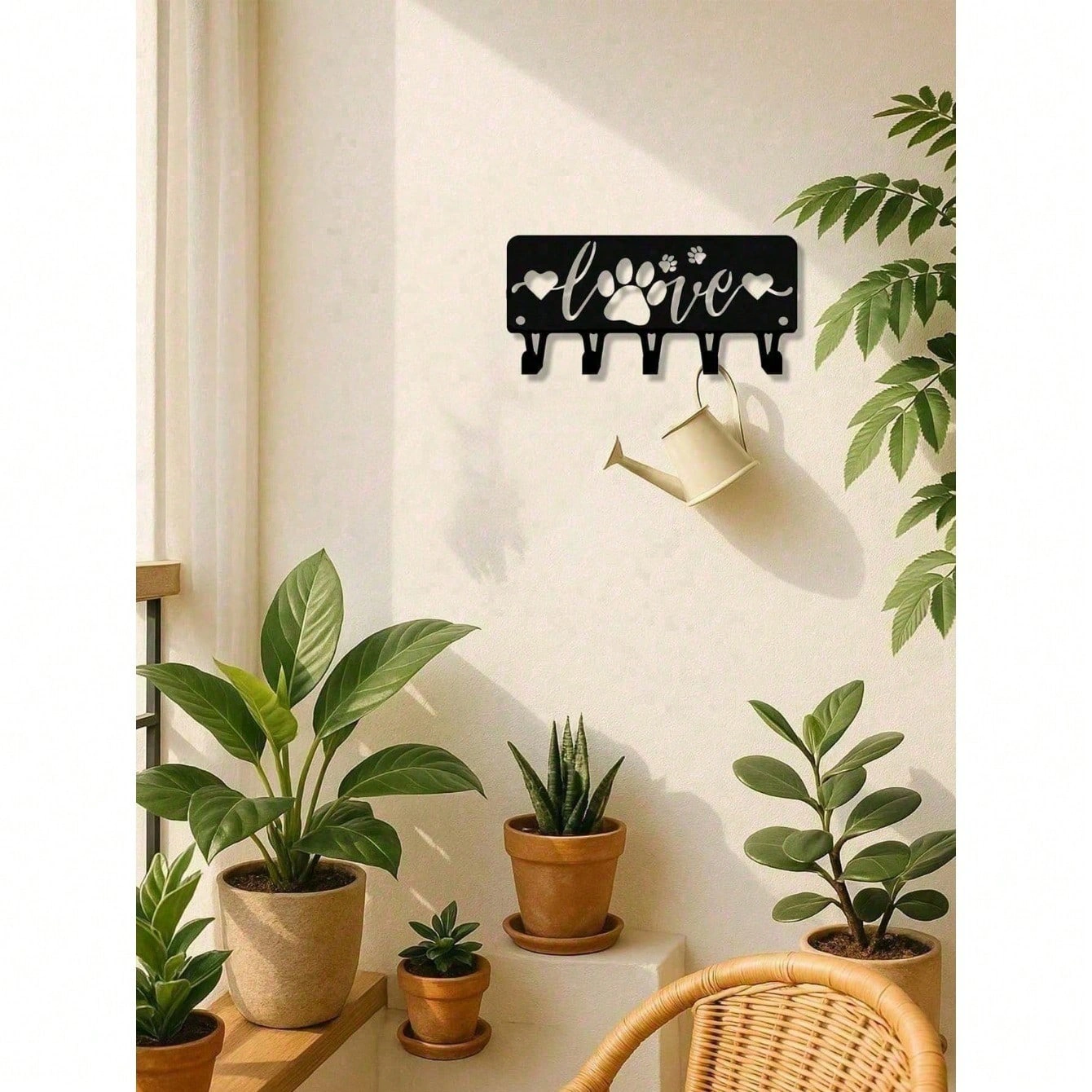 CIFbuy Modern Puppy Wall Key Holder Hooks Set for Keys Coats Towels Entryway Kitchen view 8