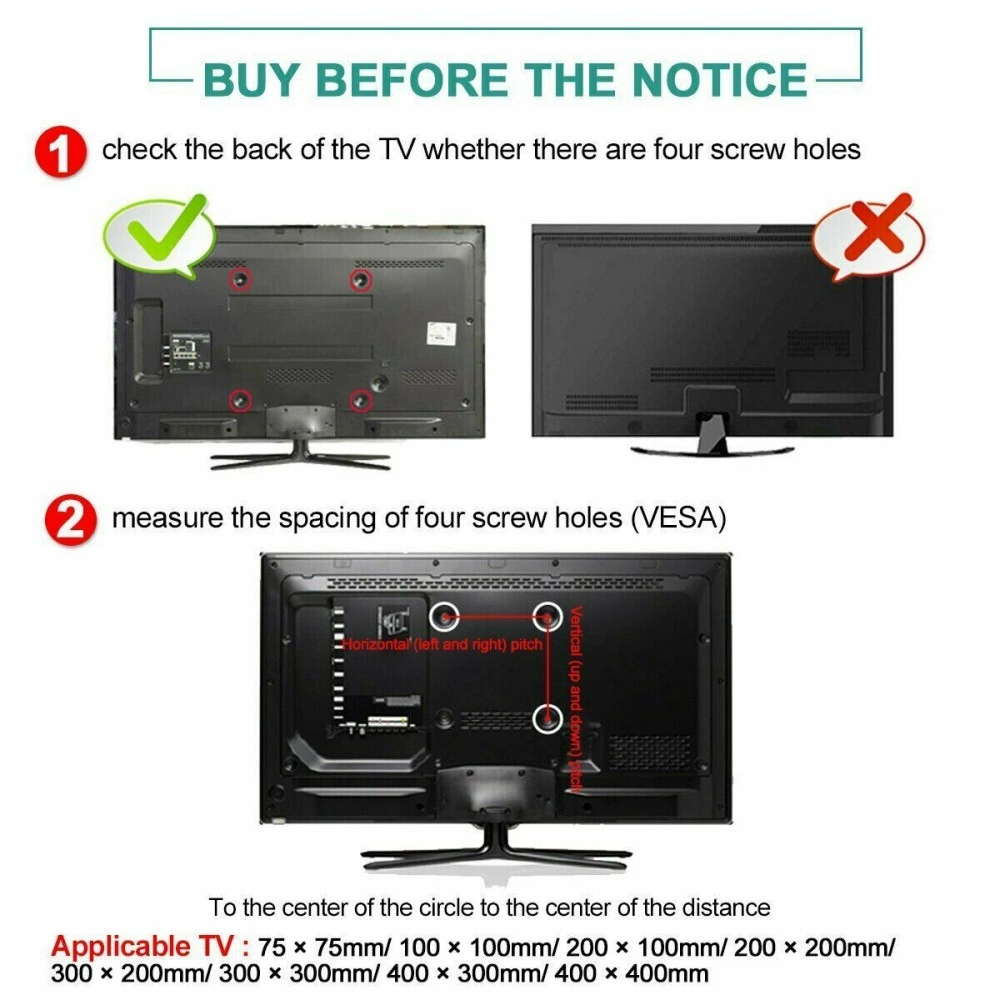 Swivel TV Wall Mount Bracket for 26 32 40 42 50 52 55 Inch 3D LCD LED Plasma Television Full Motion tilting UK view 3