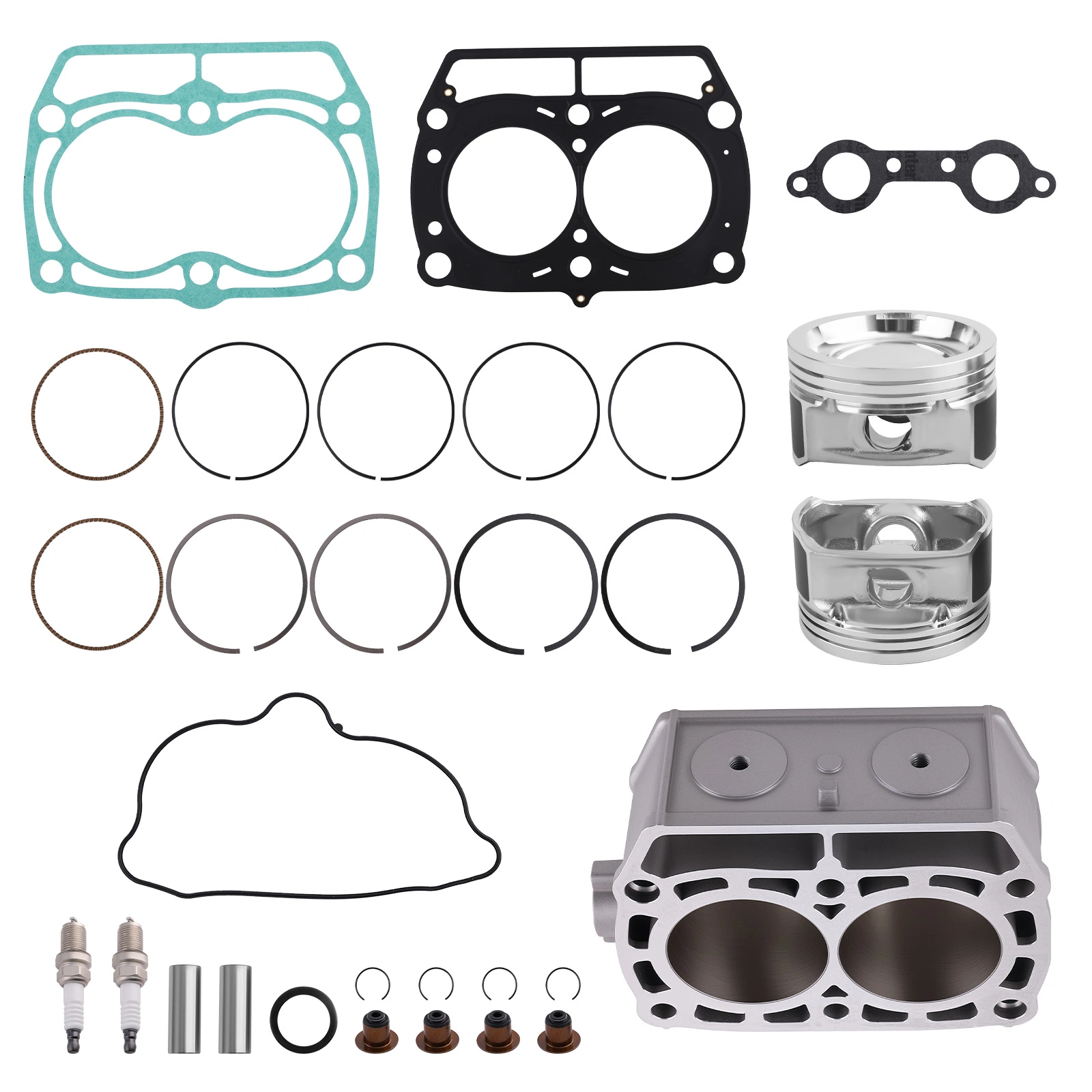 TOP END REBUILD PISTONS, CYLINDER, GASKETS fit for POLARIS RZR, RANGER 800 2008-2016 view 2