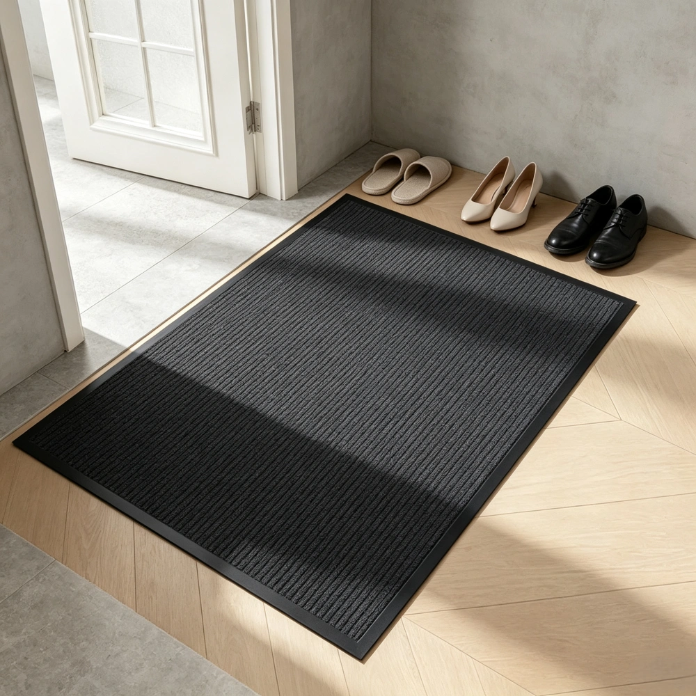 Heavy Duty Commercial Entrance Mat Dark Gray PVC Composite Floor Protector 90x120x0.7cm Indoor Outdoor Anti-Slip Door Mat view 10