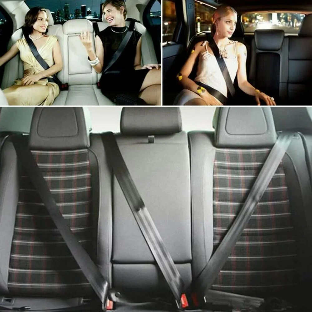 Universal 3-Point Inertia Seat Belt Kit for Car & Truck Adjustable Safety Harness view 2