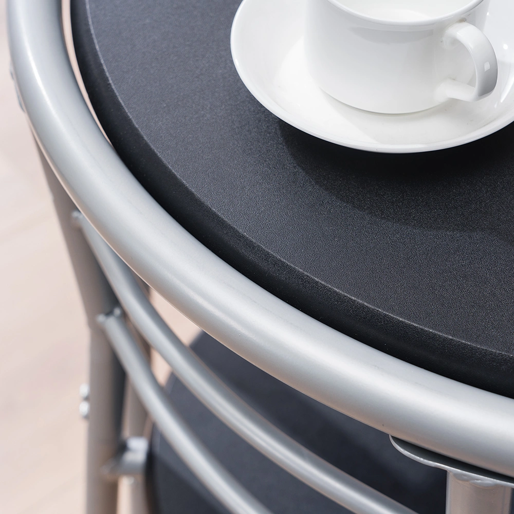 PVC Breakfast Table (One Table and Two Chairs) Black view 38