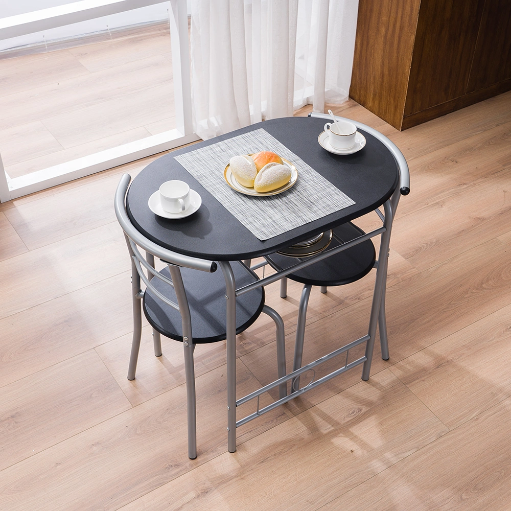 PVC Breakfast Table (One Table and Two Chairs) Black view 41