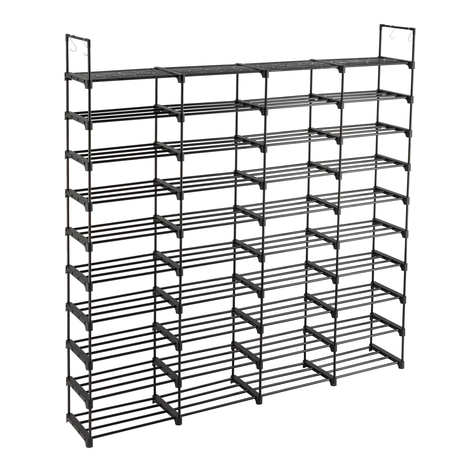 10 Tiers Shoe Rack Storage Organizer Shoe Shelf Organizer for Entryway Holds 80 Pairs Shoe, Stackable Shoe Cabinet Shoe Rack view 6